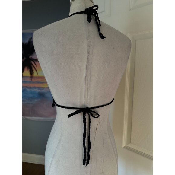 3 beautiful crocheted bikini halter tops fits XS/S - Picture 4 of 6